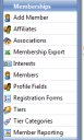Membership setup menu